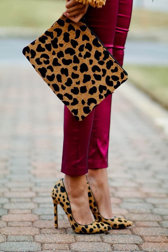 animal print heels