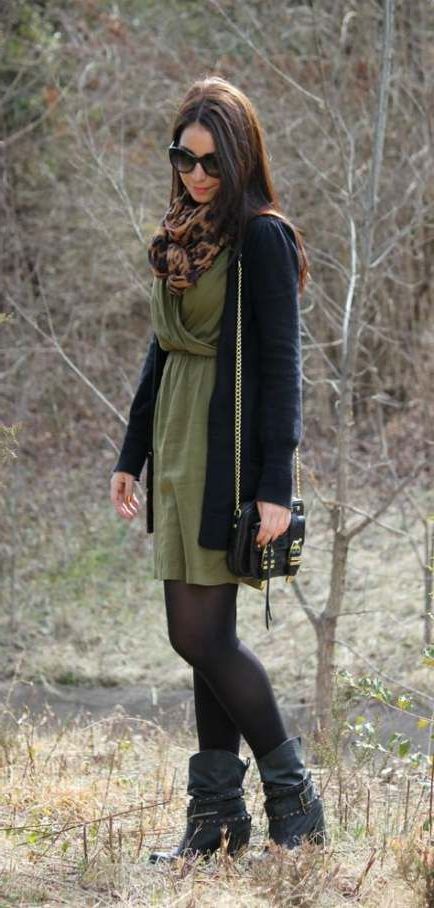 olive green dress boots