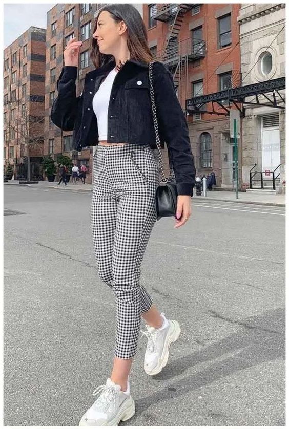 formal pants with sneakers for ladies