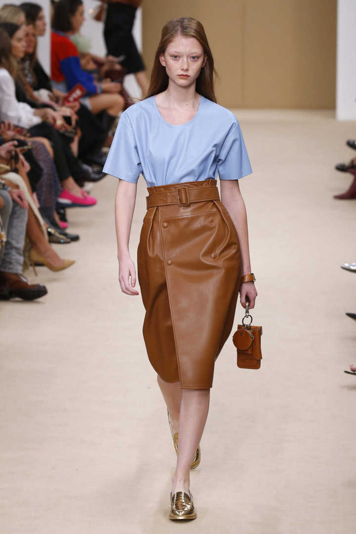 brown skirt fashion