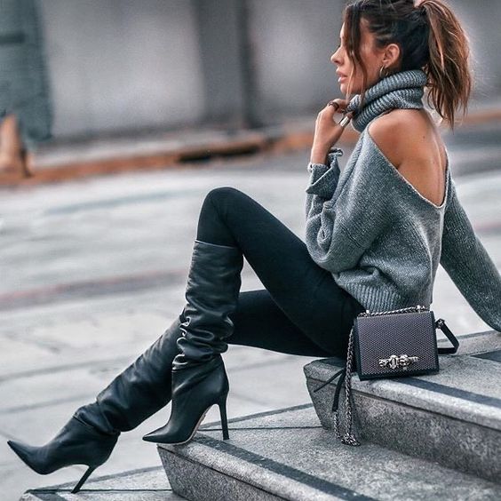 How To Wear Leather High Heel Boots: Best Looks To Wear Now 2022