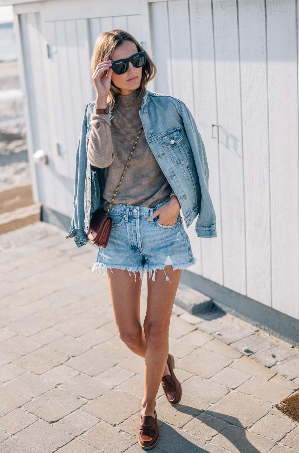 loafers with shorts and t shirt