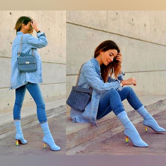 Wonderful Looks With Pastel Color Sock Boots 2022