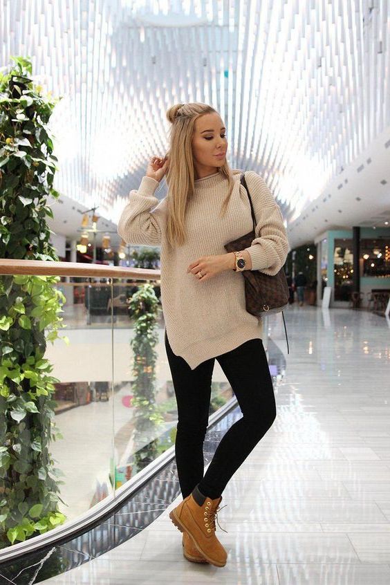 What to wear outlet with black timberlands female