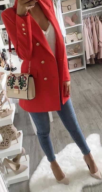 Red Blazer Outfit: 29 Easy Looks 2023