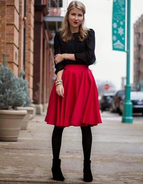 Red Skirt Outfit: Complete Guide 2023 | ShoesOutfitIdeas.com