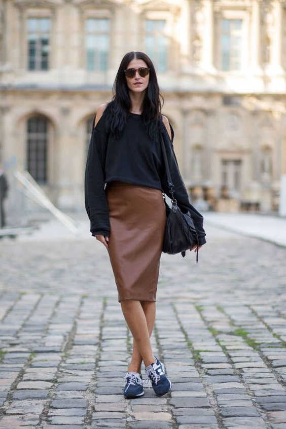 Shoes To Wear With Leather Skirt: 37 Outfit Ideas 2023