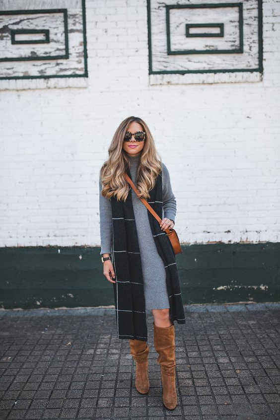 48 Outfit Ideas What Shoes To Wear With Sweater Dress 2023