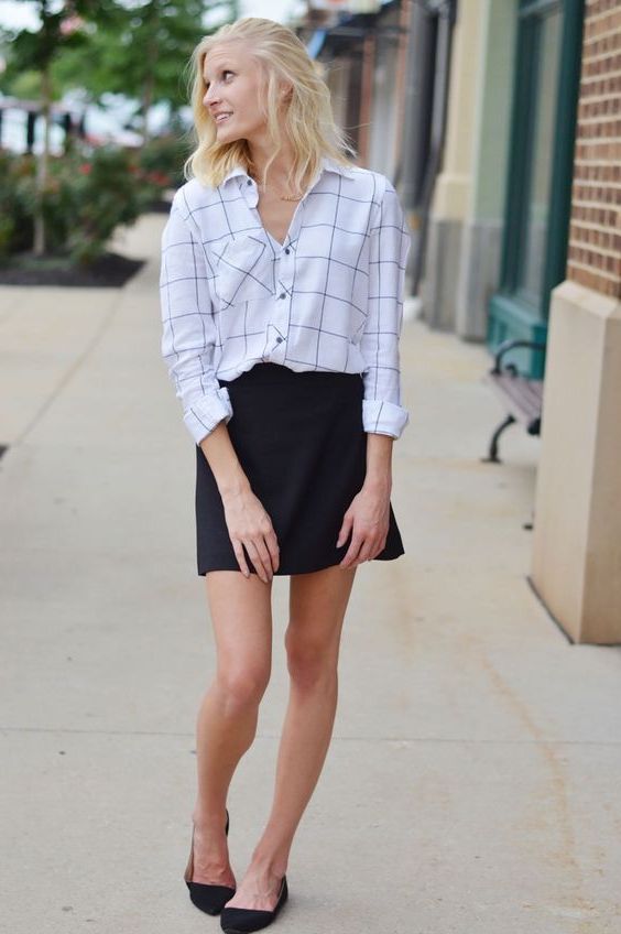 Mini skirts dress flats What Shoes To Wear With Mini Skirts 56 Inspiring Outfit Ideas 2021 Shoesoutfitideas Com