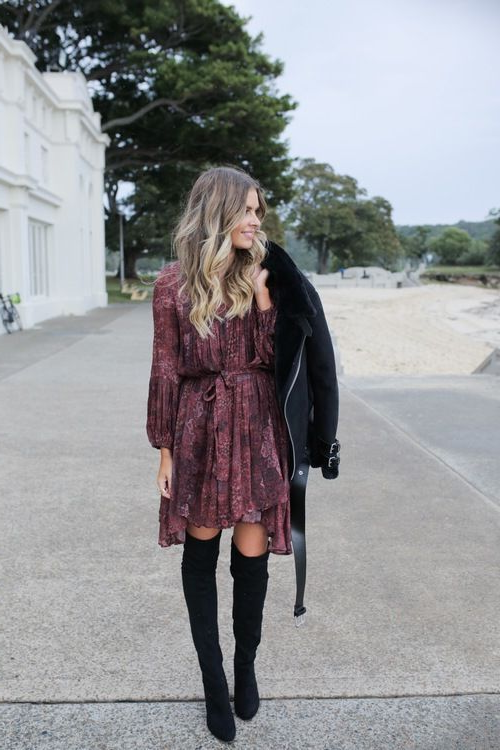 How To Wear Boots With Dresses 2023