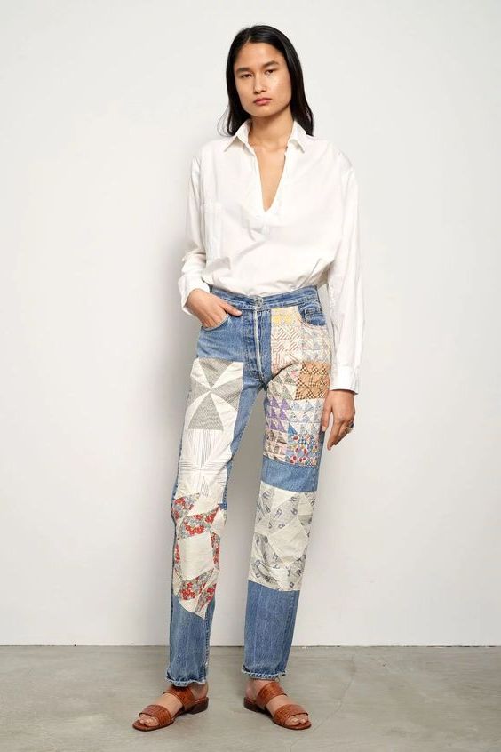 What Shoes Go With Patchwork Jeans For Spring 2023