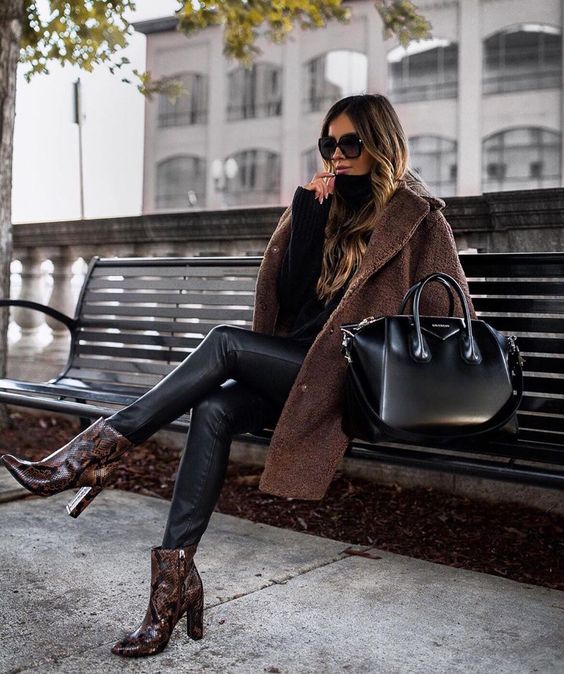 Black Pants Brown Boots Women's Style Guide 2023