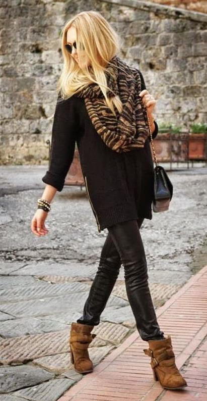 Legs Of Woman With Black Pants And Brown Boots With Laces Leaving  Footprints In The Snow Stock Photo - Download Image Now - iStock