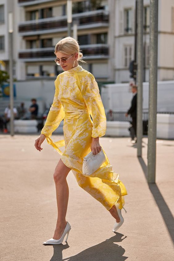 What Color Shoes to Wear with a Yellow Dress - Yellow Dress Outfit