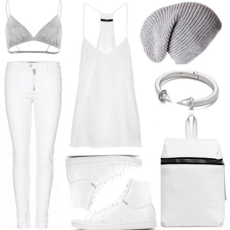 What to wear with white high top sneakers 2023
