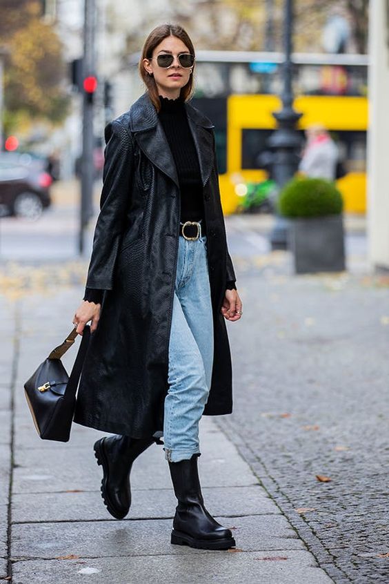 How To Wear Biker Boots and Mom Jeans: Inspiring Street Looks 2022