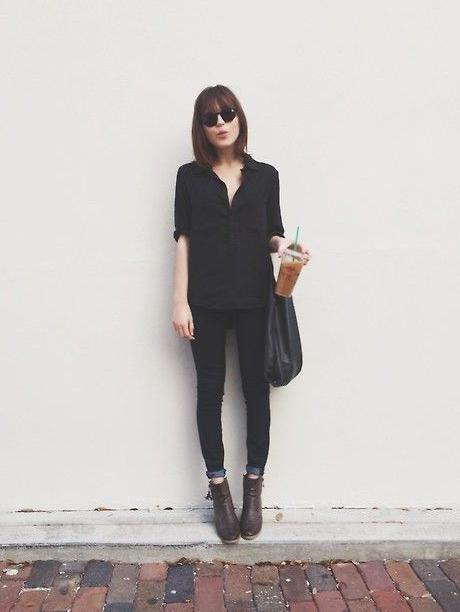 Black Jeans Brown Boots Womens Style Guide 2023