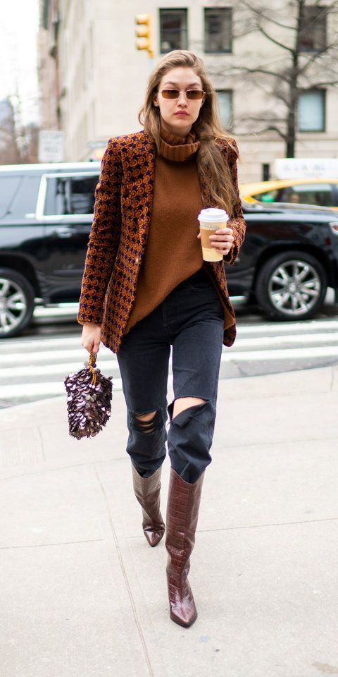 Black Jeans Brown Boots Womens Style Guide 2023