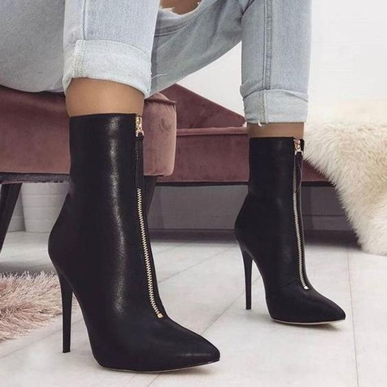 Can I Wear High Heel Ankle Boots With Zip 2023