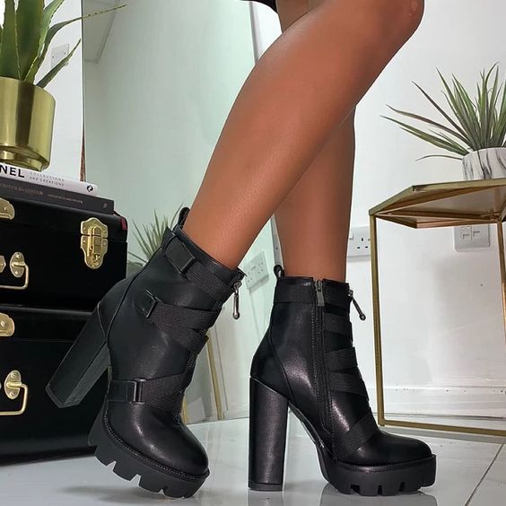 How To Style: High Heel Ankle Boots With Buckles 2023