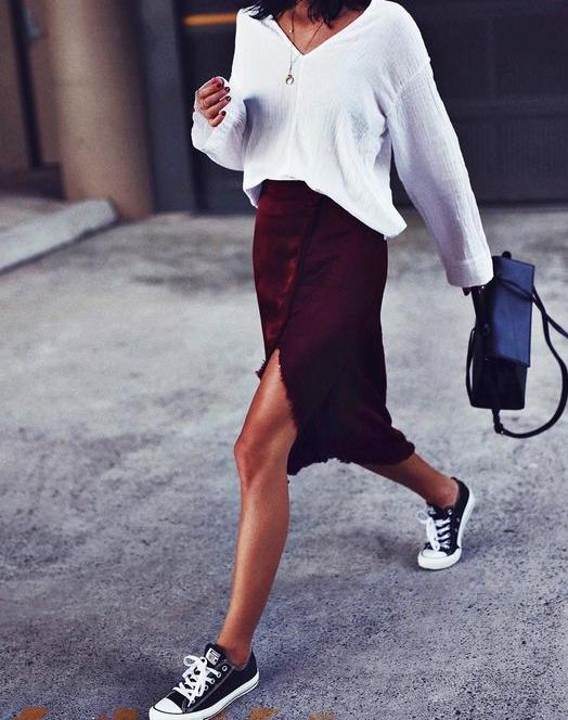 Can I Wear Sneakers With A Skirt: Best Street Style Ideas 2023