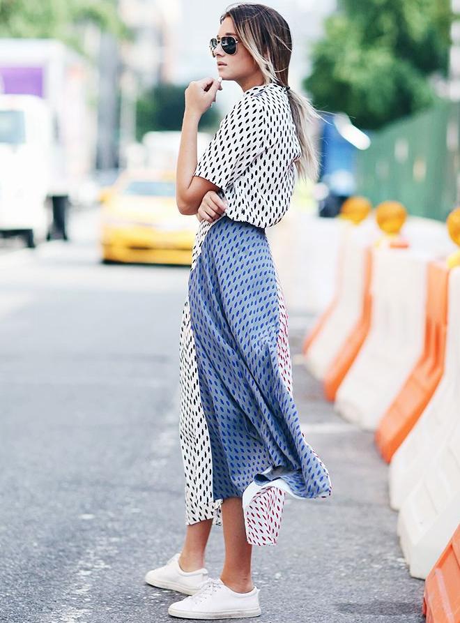 Can I Wear Sneakers With A Skirt: Best Street Style Ideas 2022