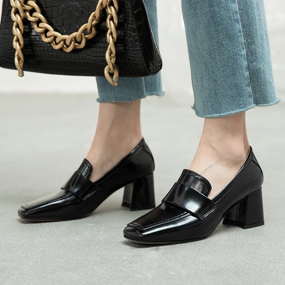 How To Wear Black Patent Loafers 2023 | ShoesOutfitIdeas.com