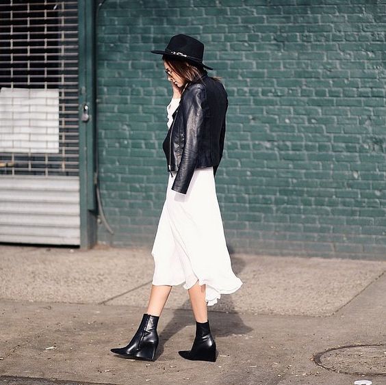 How To Style Wedge Ankle Boots With A Dress 2023 | ShoesOutfitIdeas.com