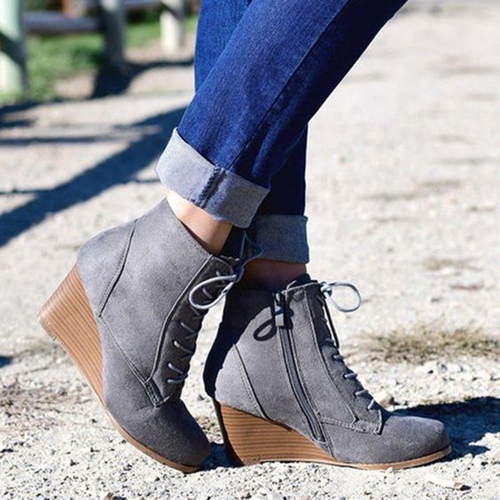 How To Wear Wedge Ankle Boots With Laces 2023