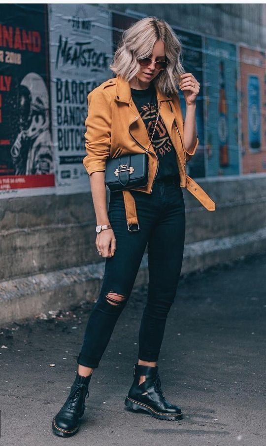 What Can I Wear Biker Boots With: Street Style Guide For Women 2022