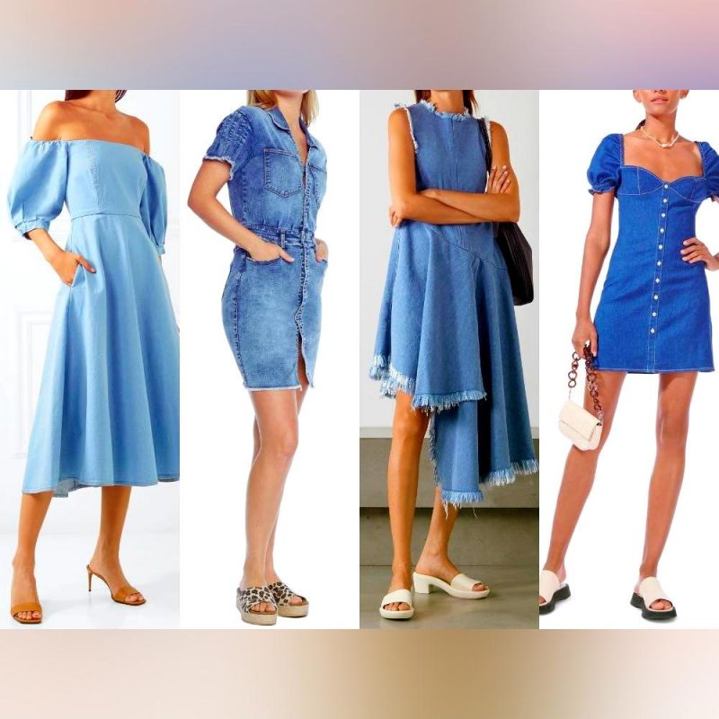 What Shoes To Wear With Denim Dress 2023 | ShoesOutfitIdeas.com