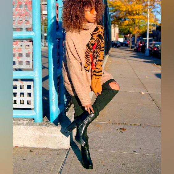 Women Outfits With Platform Boots For Fall And Winter 2023