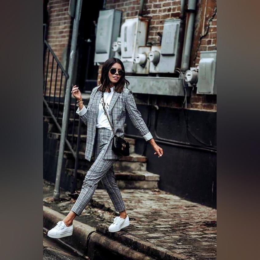 Stylish White Platform Sneakers Outfits 2022