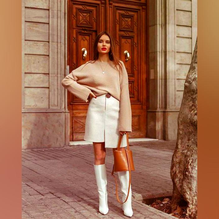 Trending Outfits With White Knee High Boots 2023