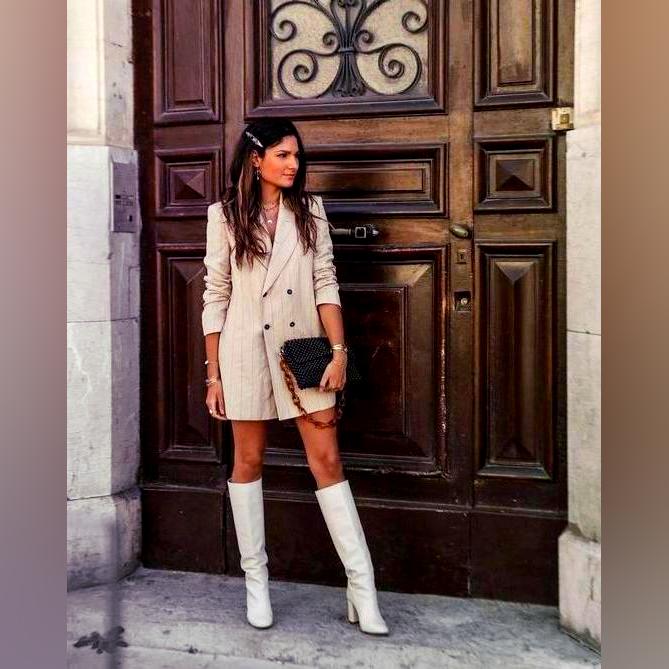 Trending Outfits With White Knee High Boots 2023