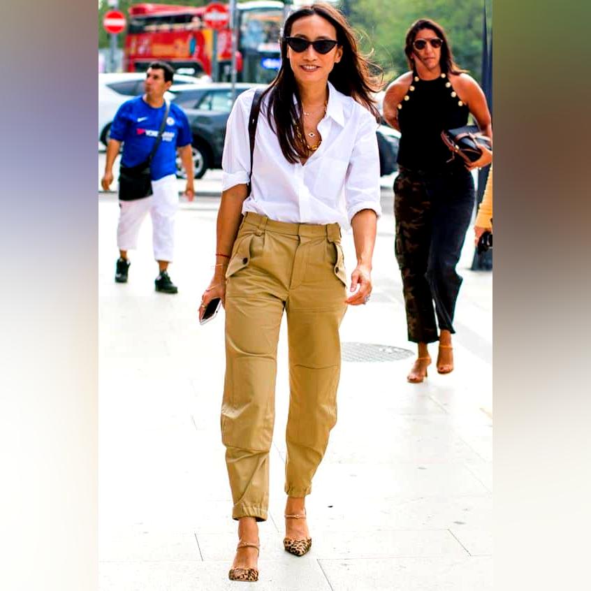 What Shoes To Wear With Khaki Joggers: Easy Street Style Looks For Women 2023