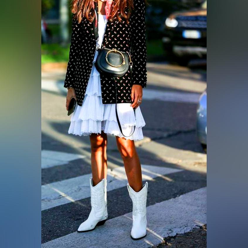 How To Wear Cowboy Boots For Women My Favorite Street Style Looks -  ShoesOutfitIdeas.com